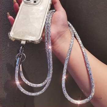 Jane márkájú női kézzel készített telefonhordozó pánt geometriás medállal, multifunkcionális