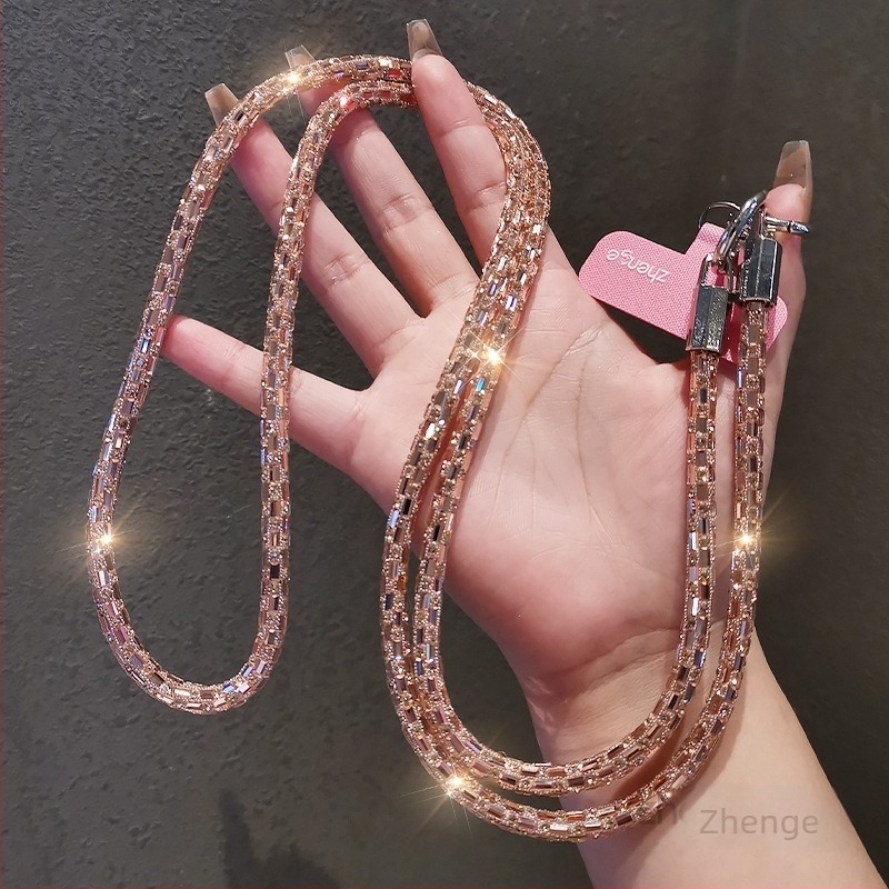 Jane márkájú női kézzel készített telefonhordozó pánt geometriás medállal, multifunkcionális