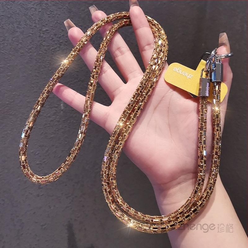 Jane márkájú női kézzel készített telefonhordozó pánt geometriás medállal, multifunkcionális