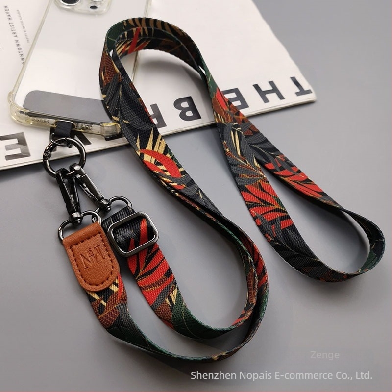 Zhenge mobiltelefon nyakpánt, uniszex, kézzel készített, fémcsat