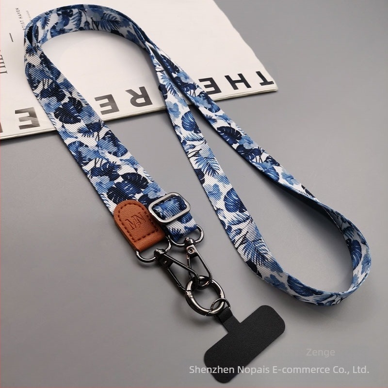 Zhenge mobiltelefon nyakpánt, uniszex, kézzel készített, fémcsat