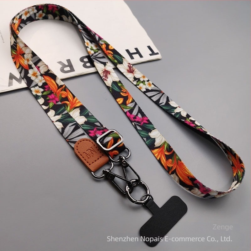 Zhenge mobiltelefon nyakpánt, uniszex, kézzel készített, fémcsat