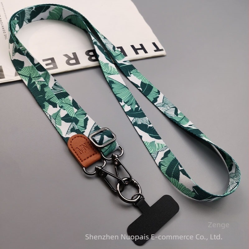 Zhenge mobiltelefon nyakpánt, uniszex, kézzel készített, fémcsat