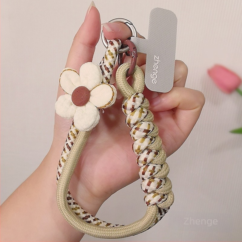 Telefonos nyakpánt fonott zsinórral, kézzel készített, geometriás medál, női csuklópánt