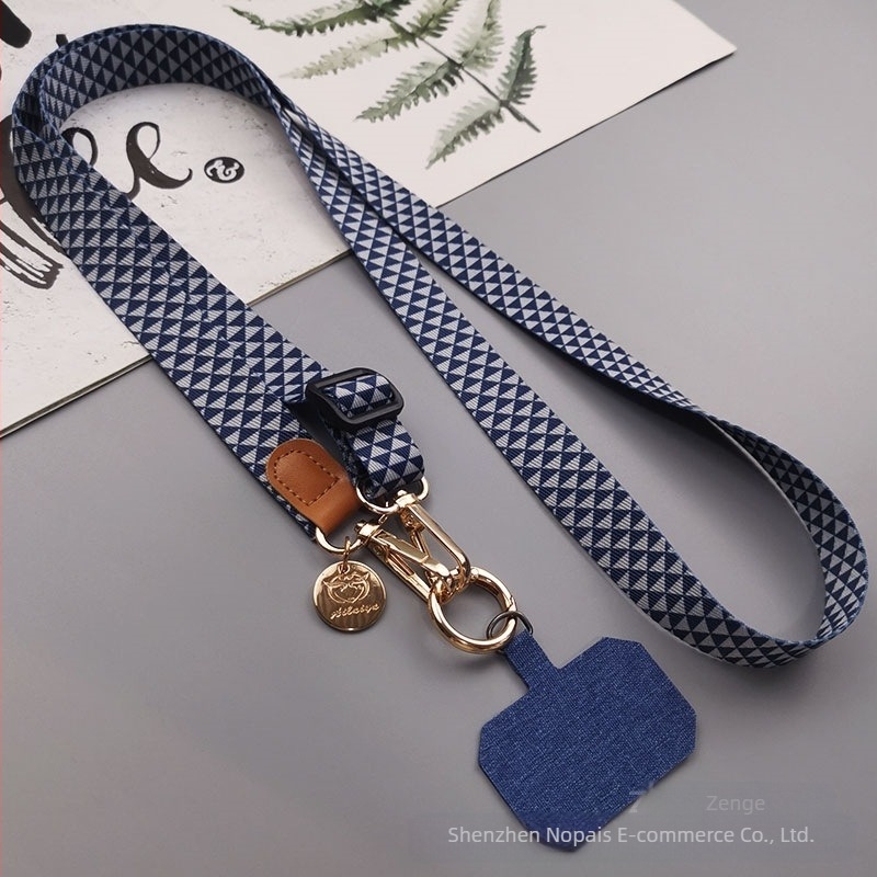 Mobiltelefon nyakpánt crossbody dizájn, kézzel készített, Zhenge márka, uniszex, fém csat, anyag: más