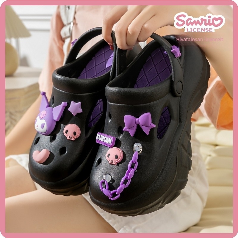 Sanrio női lyukas cipő EVA talppal, Kuromi, Hello Kitty és Pochacco karakterekkel; Márka: Sanrio; Nem: Női; Talp: EVA; Kategória: Lyukas cipő