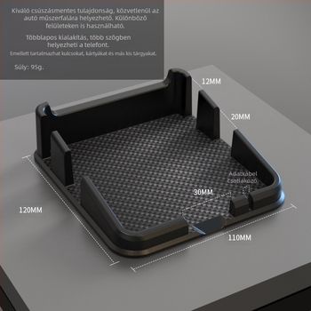 Autókulcs és telefon szilikon anti-slip párna – Márka 3R, Egyedi logó nyomtatás, Szilikon anyag, Licencelhető magánmárka