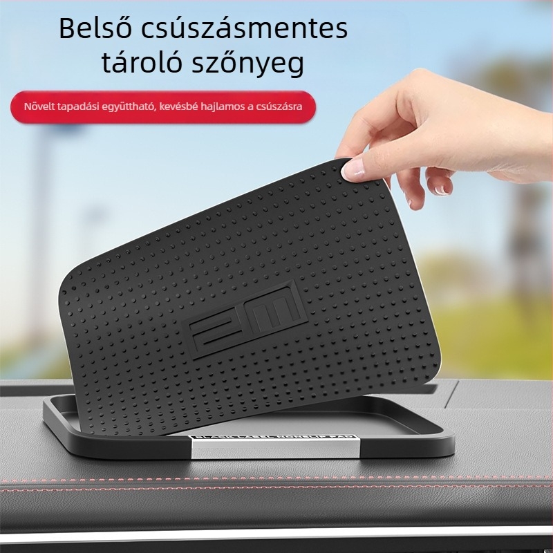 PU anyagú csúszásmentes autó-műszerfal és középkonzol matrac telefont rögzítéséhez