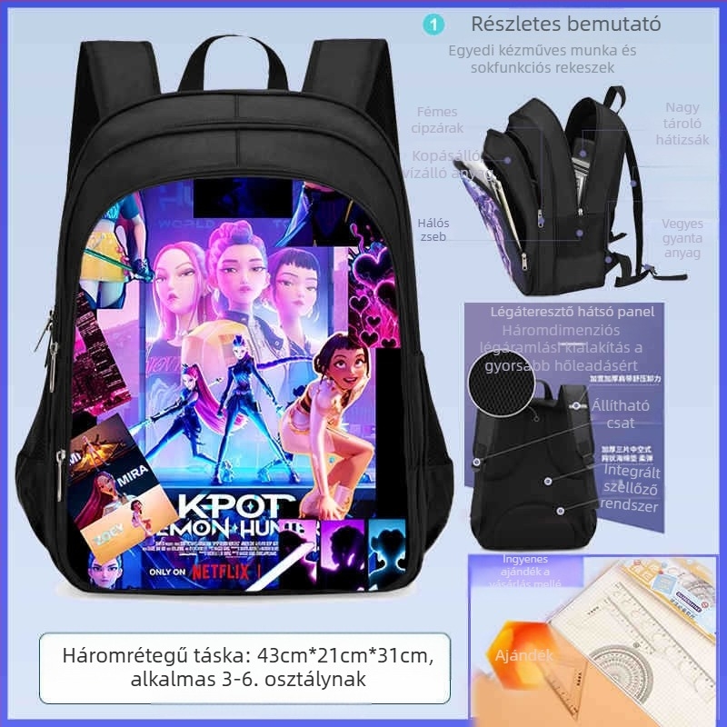 Iskolai hátizsák, uniszex, Oxford szövet, szabadidős utazási stílus, általános iskolai használatra