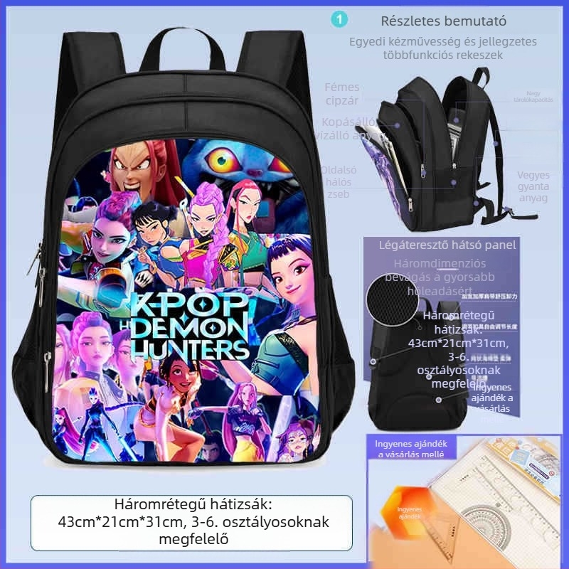 Iskolai hátizsák, uniszex, Oxford szövet, szabadidős utazási stílus, általános iskolai használatra