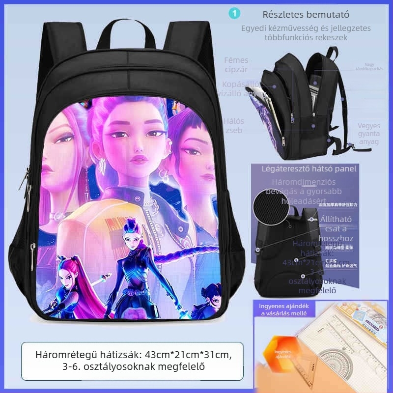 Iskolai hátizsák, uniszex, Oxford szövet, szabadidős utazási stílus, általános iskolai használatra