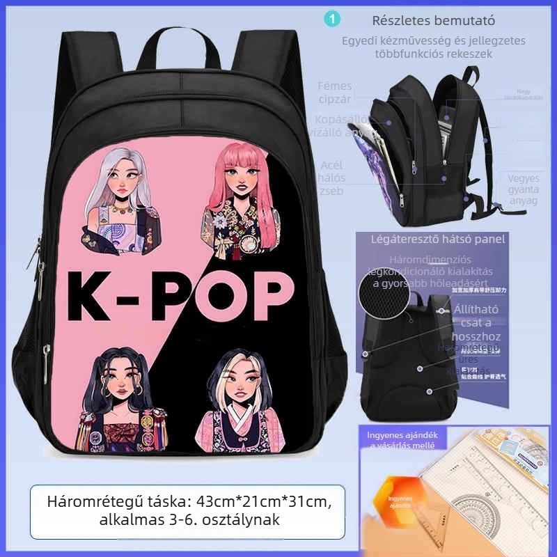 Iskolai hátizsák, uniszex, Oxford szövet, szabadidős utazási stílus, általános iskolai használatra