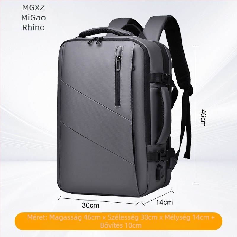 Uniszex hátizsák, vízálló membránnal, 20–35 literes kapacitás, városi minimalist stílus, légáteresztő