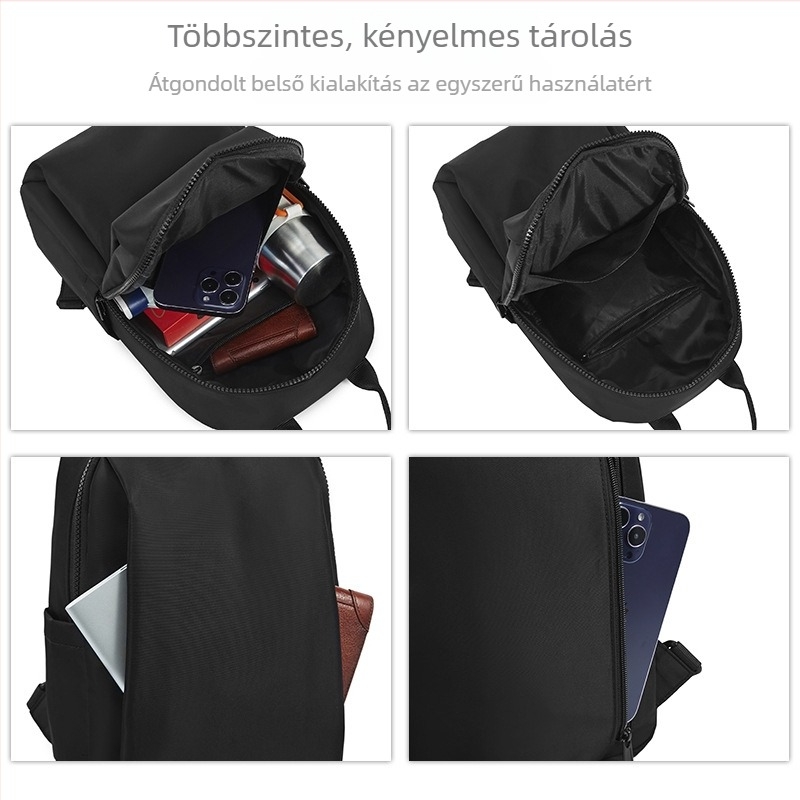 Férfi mini hátizsák, Oxford anyag, vízálló, kapacitás 20 L alatt, utcai trend stílus