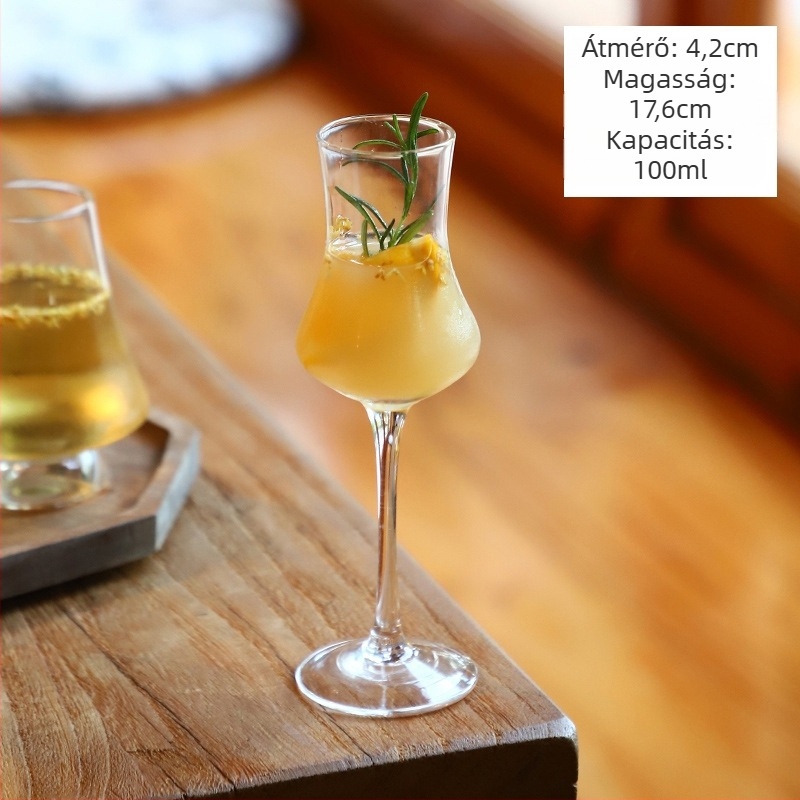 Teás pohár - üvegből, új kínai stílus, egyrétegű, hat darabos készlet, logó nyomtatása elérhető