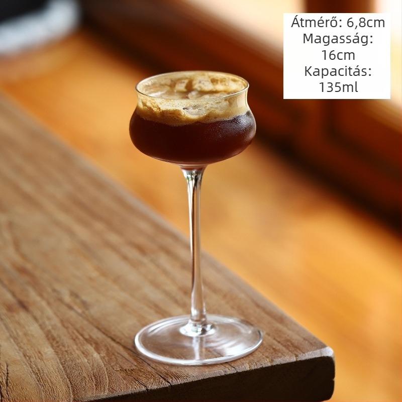 Teás pohár - üvegből, új kínai stílus, egyrétegű, hat darabos készlet, logó nyomtatása elérhető