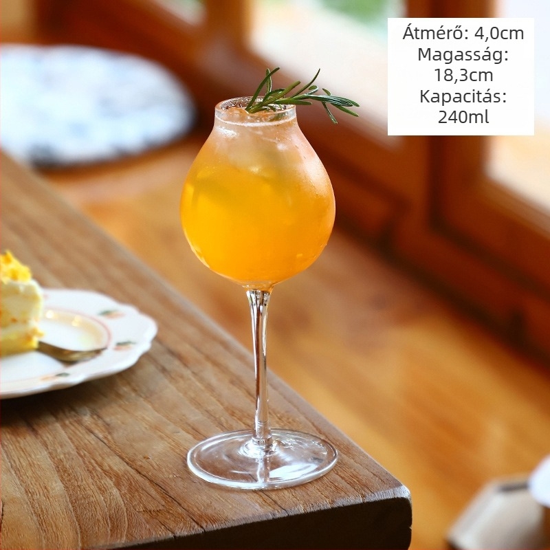 Teás pohár - üvegből, új kínai stílus, egyrétegű, hat darabos készlet, logó nyomtatása elérhető