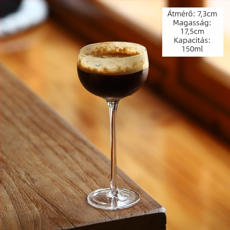 Teás pohár - üvegből, új kínai stílus, egyrétegű, hat darabos készlet, logó nyomtatása elérhető