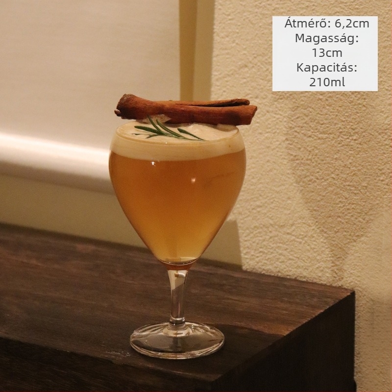 Teás pohár - üvegből, új kínai stílus, egyrétegű, hat darabos készlet, logó nyomtatása elérhető