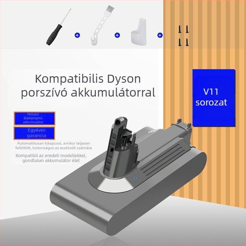 Dyson V11 sorozat vezeték nélküli porszívó akkumulátora, 25.2V Li-ion