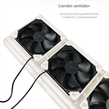 BSF055-3 RV oldalsó beépítésű csendes szellőzőventilátor hűtőhöz, 3 ablakkal