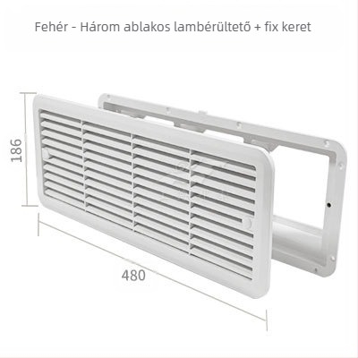 BSF055-3 RV oldalsó beépítésű csendes szellőzőventilátor hűtőhöz, 3 ablakkal