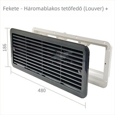 BSF055-3 RV oldalsó beépítésű csendes szellőzőventilátor hűtőhöz, 3 ablakkal