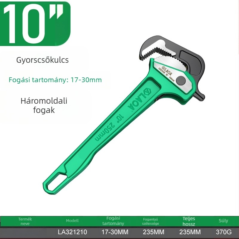 Old A nehéz kivitelű gyors csőfogó – Többfunkciós csőfogó, univerzális állkapcsok, súly 0,5 kg