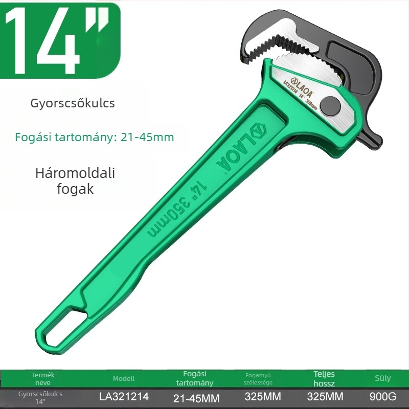 Old A nehéz kivitelű gyors csőfogó – Többfunkciós csőfogó, univerzális állkapcsok, súly 0,5 kg