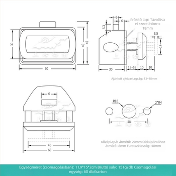 Bond cinközet zár RV-szekrényekhez és fiókokhoz, rejtett rudazár, modell BSS302-3; alkalmas RV-khez, otthoni kerékpárokhoz és módosított járművekhez; szekrényekhez, fiókokhoz, faliszekrényekhez.