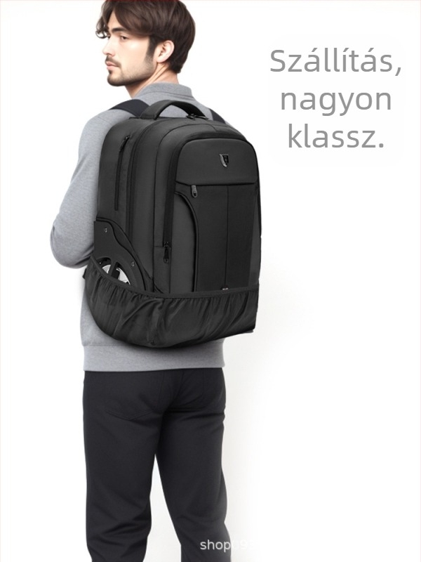 Üzleti utazásokhoz kerekes hátizsák — cipzáras zárás, poliészter anyag, 3 kg, ideális üzleti utazásokhoz