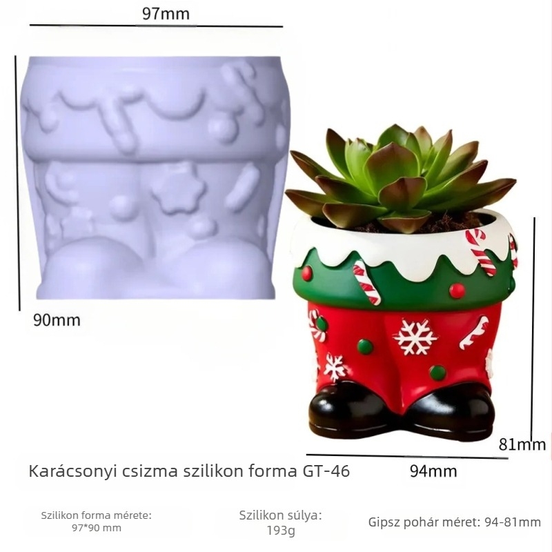 Csésze alakú szilikon forma gyanta és gipsz készítéséhez — GT-46, DIY kézművesség, modern minimalista stílus