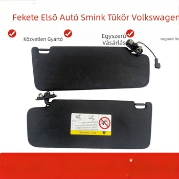 VW Lingdu CC-hez illeszkedő napellenző smink tükrökkel, PVC anyag, beépített szerelés, eredeti stílus