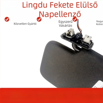VW Lingdu CC-hez illeszkedő napellenző smink tükrökkel, PVC anyag, beépített szerelés, eredeti stílus