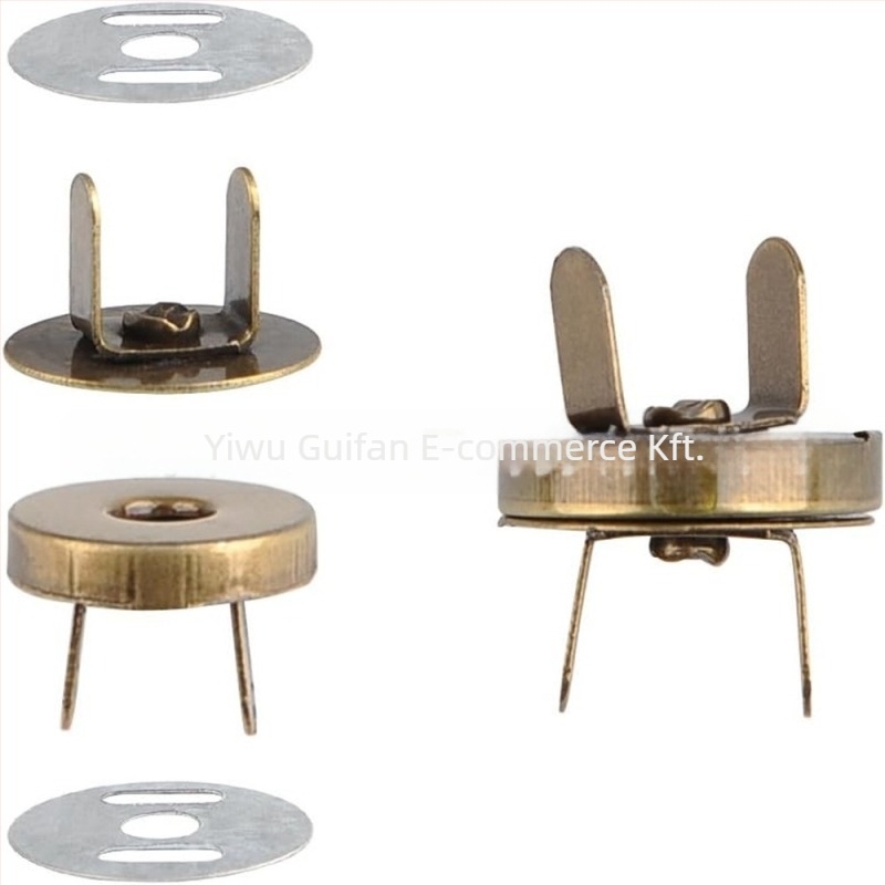 Mágneses csat táskákhoz — mágneses anyag, szerkezet: mágneses csat, alkalmazási terület: hátizsákok, táskák, függönyök, kézműves termékek, ruházat, bőrtárgyak. Márka: Return to Sail.