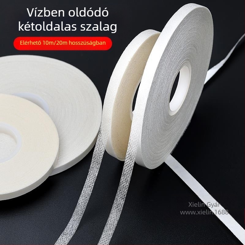 Vízben oldódó textil ragasztószalag, dupla oldalas ragasztó szalag ruhákhoz és kézzel készített patchworkhoz, átmeneti rögzítés — Xie Ling Márka