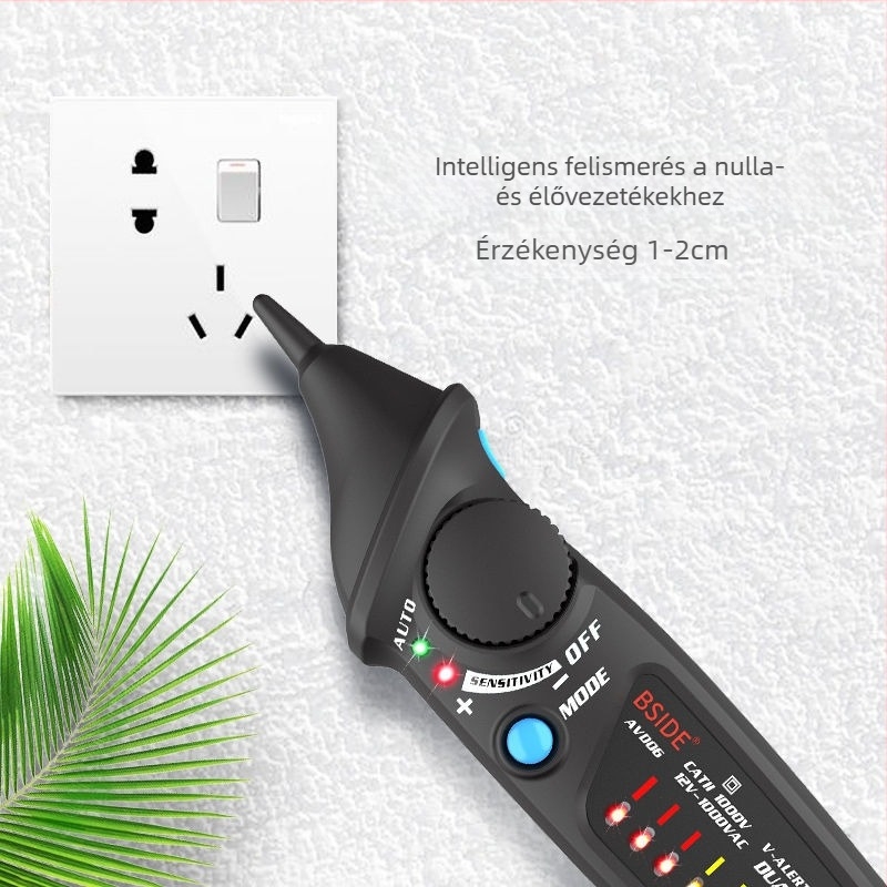 BSIDE Intelligens indukciós elektromos teszt toll, vonalmegszakító és élő/semleges vezeték azonosítás, otthoni használatra
