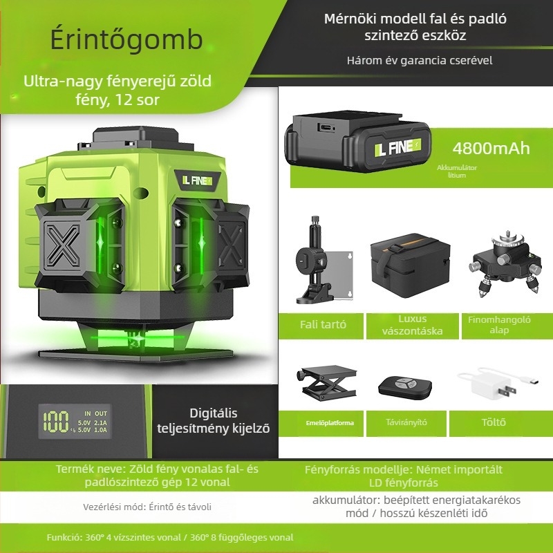 LFIEN 360-09 lézeres nivelláló – lézeres működés