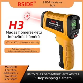 BSIDE infravörös hőmérő, 0,5 s válaszidő, modell BS-H3-001, konyhai és otthoni használatra – olaj és víz hőmérsékletének mérésére