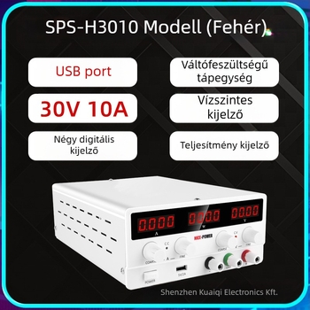 SPS-H3010 30V 10A állítható DC kapcsoló tápegység