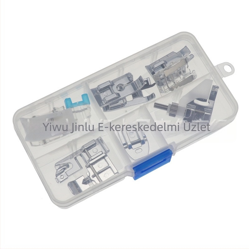 Varrógép lábfej készlet, 11 darab, modell 505A, láthatatlan cipzár talp, overlock talp, otthoni használatra, YOKOYAMA