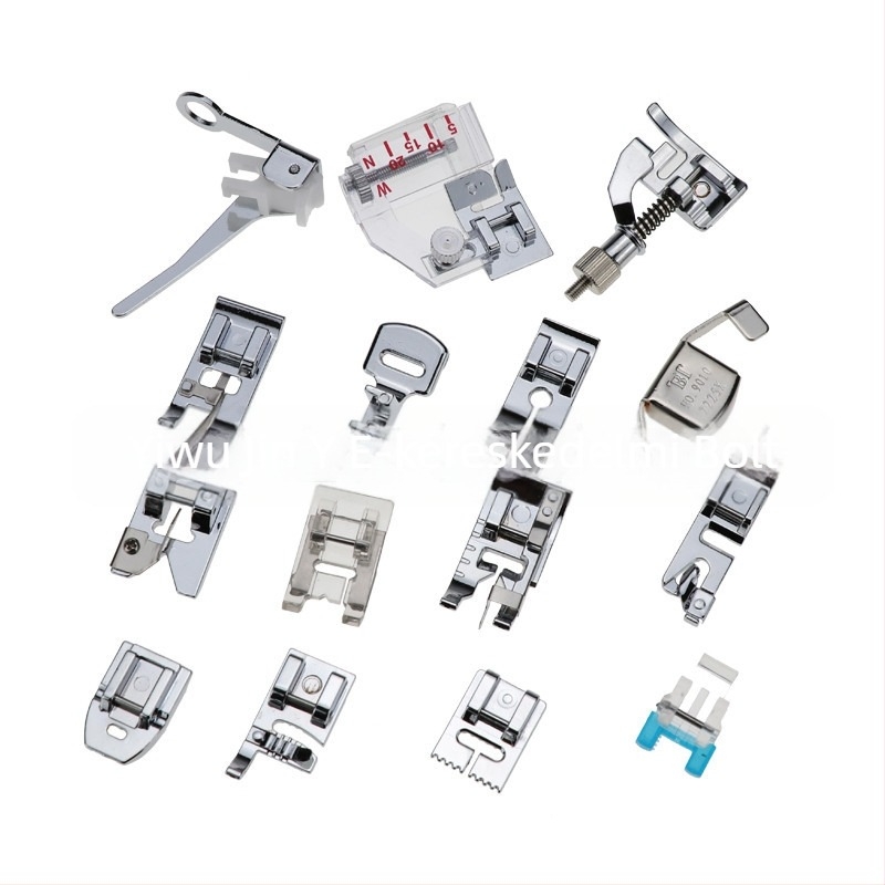 Varrógép lábfej készlet, 11 darab, modell 505A, láthatatlan cipzár talp, overlock talp, otthoni használatra, YOKOYAMA