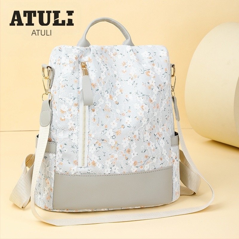 Női crossbody táska Oxford anyagból, cipzáras nyitás, rejtett cipzáras zseb, háromdimenziós kialakítás