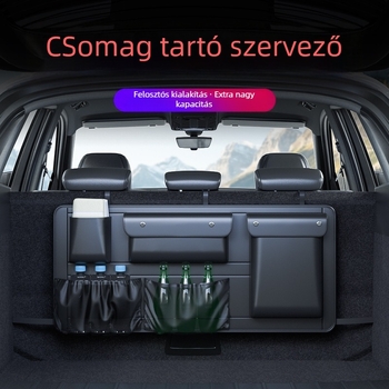 Cabron bőr autós tároló szervező a csomagtartóba, testreszabható feldolgozással és logónyomással, univerzális dizájn