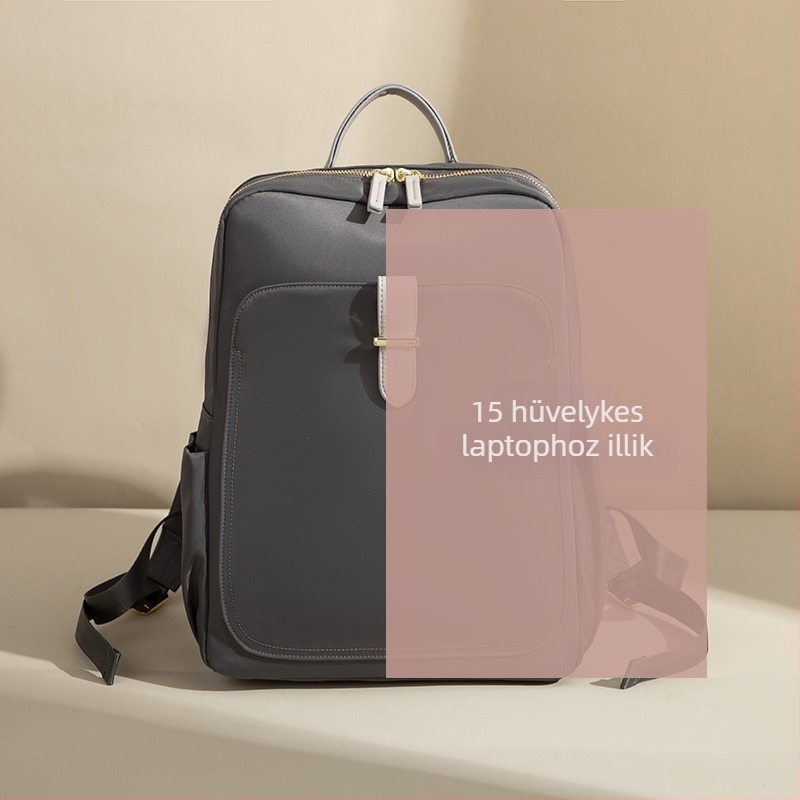 Női Korea-stílusú utcai trend hátizsák Oxford vászonból, záródás cipzárral, belső zsebek telefonhoz és személyi igazolványhoz, belső réteg a szabadidős utazásokhoz