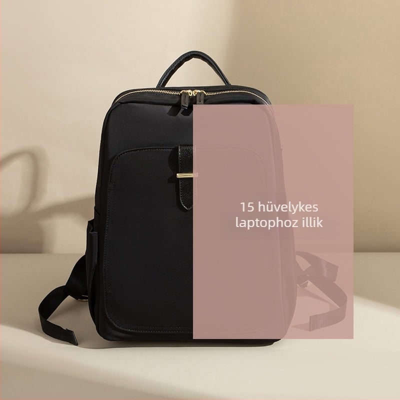 Női Korea-stílusú utcai trend hátizsák Oxford vászonból, záródás cipzárral, belső zsebek telefonhoz és személyi igazolványhoz, belső réteg a szabadidős utazásokhoz