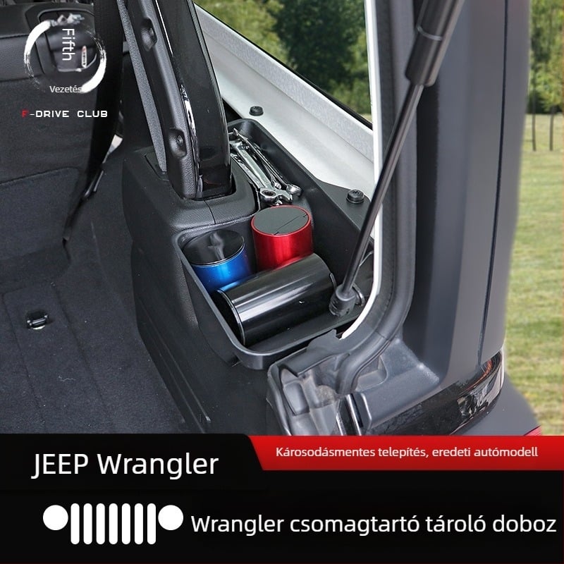 Csomagtartó tároló doboz – műanyag, univerzális illeszkedés, nyomásellenállás, üléstípus szerelés