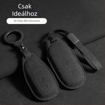 Kulcstartó tok az Ideal L7/L8/L9 Max és Ideal One modellhez — velúr, egyszerű stílus, védő zsinór és csat