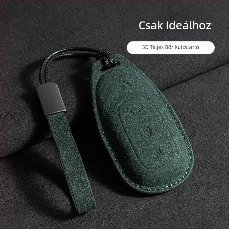 Kulcstartó tok az Ideal L7/L8/L9 Max és Ideal One modellhez — velúr, egyszerű stílus, védő zsinór és csat