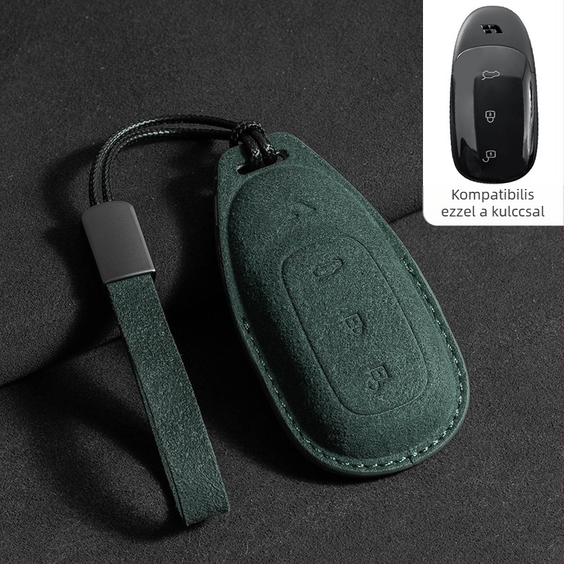 Kulcstartó tok az Ideal L7/L8/L9 Max és Ideal One modellhez — velúr, egyszerű stílus, védő zsinór és csat